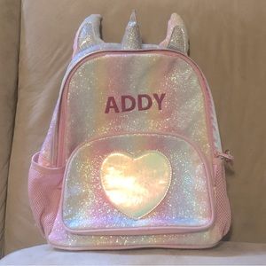 Personalized Glitter Unicorn Backpack